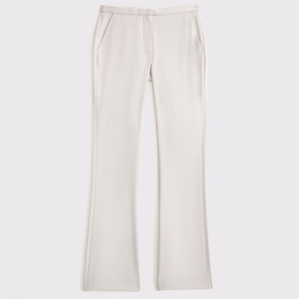 NWT Abercrombie & Fitch Low Rise Tailored Boot Pant in Beige Size 18 Average
